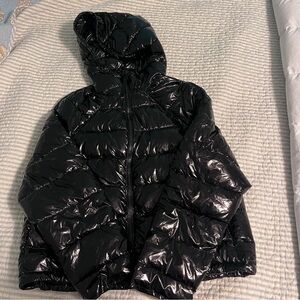 NWT Zara Black Puffer Jacket Size XS